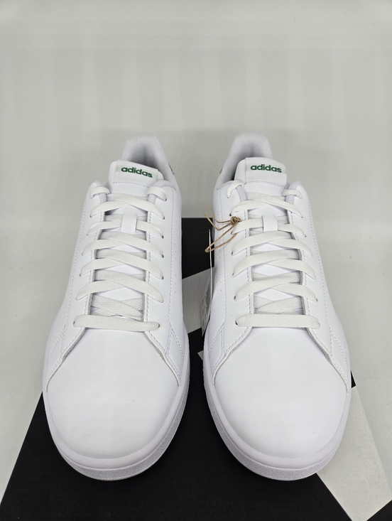 adidas Men\'s Advantage GZ5300 Cloud White Green Tennis Shoes Size 9.5 New main image 8